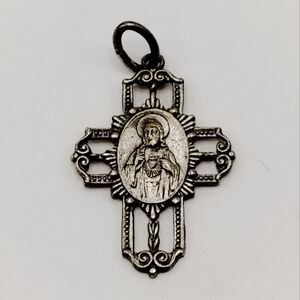 Vintage Silver Religious Pendant